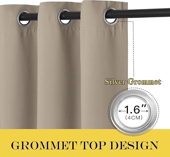 NICETOWN Blackout Curtains 84 Inch Length, Thermal Insulated Room Darkening - Image 5