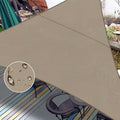 LOVE STORY Right Triangle 12'x18'x21.6' Waterproof Sun Shade Sail Canopy UV by LOVESTORY