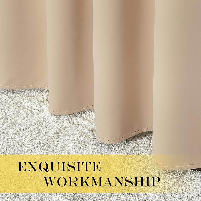 NICETOWN Room Darkening Window Curtain Extra Long 120" - Image 6