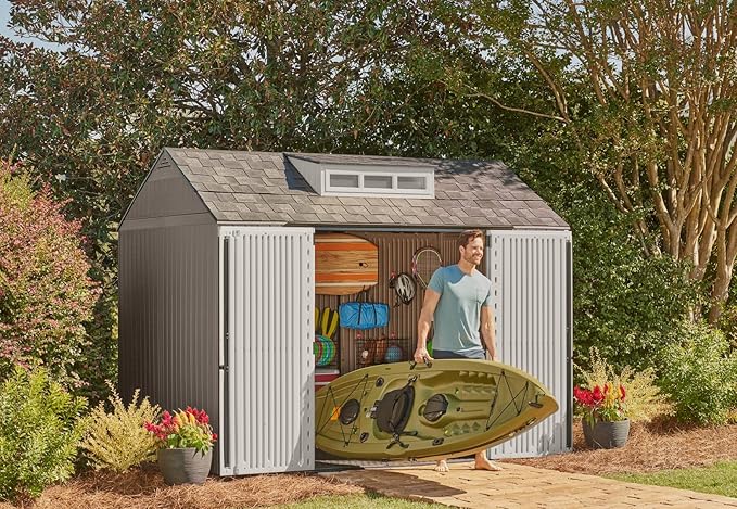 Rubbermaid Extra Large Resin Outdoor Storage Shed - Image 17