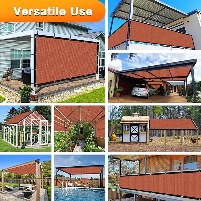 Artpuch 90% Sun Shade Cloth, 10 x 20 FT Pergola Shade Cover Canopy - Image 6