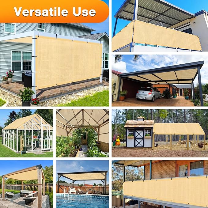 Artpuch Outdoor Pergola Shade Cover 10' X 20' Sun Shade Cloth - Image 6