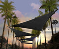 Amgo Custom Size 12' x 12' x 12' Black Triangle Sun Shade Sail UPF50+ AGTAPRT12 by Amgo