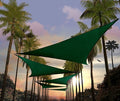 Amgo Custom Size 12' x 12' x 12' Green Triangle Sun Shade Sail UPF50+ AGTAPRT12 by Amgo