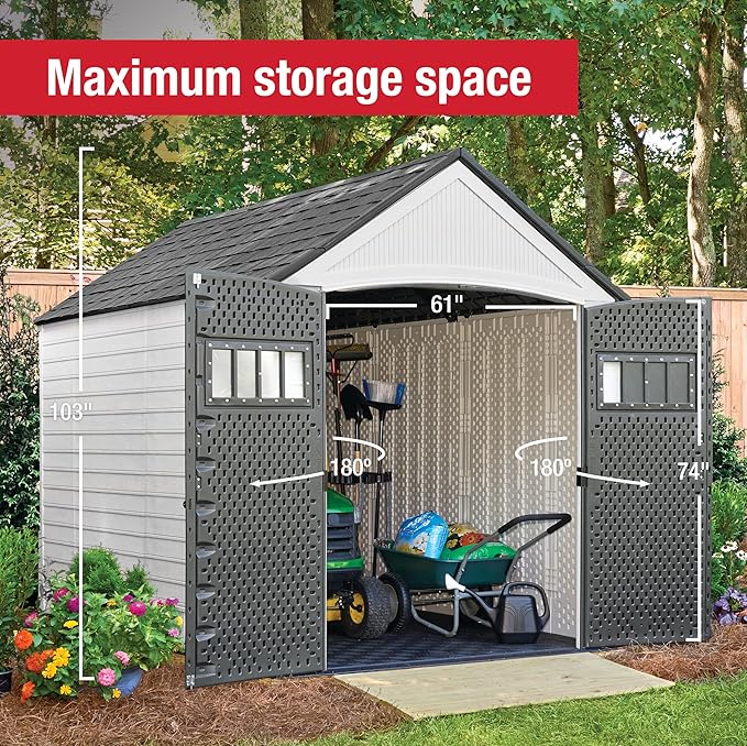 Rubbermaid Resin Outdoor Storage Shed - Image 6