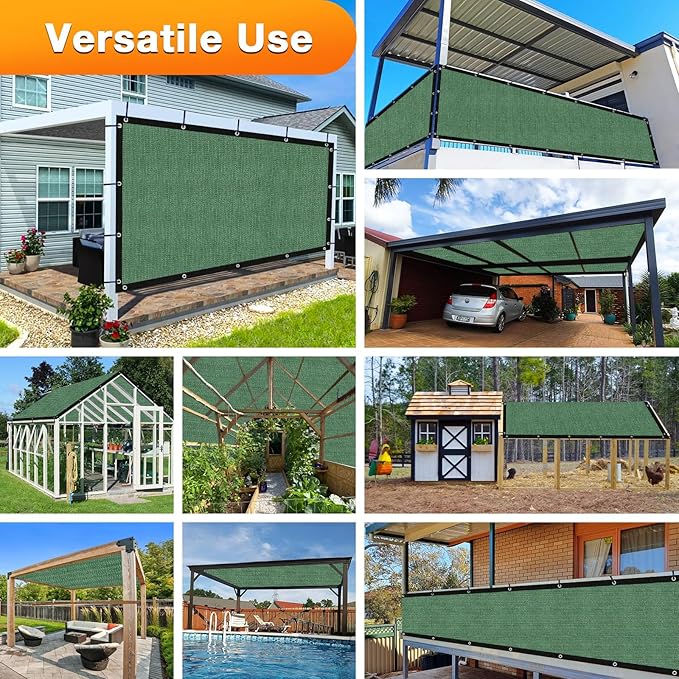 Artpuch Outdoor Pergola Shade Cover 9' X 12' Sun Shade Cloth - Image 6