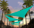 Amgo Custom Size 11' x 11' x 11' Turquoise Triangle Sun Shade Sail Order to by Amgo