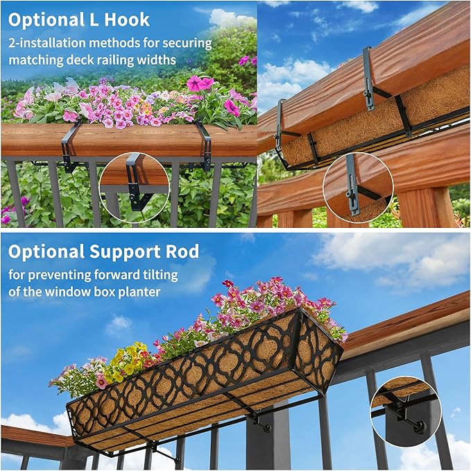 Y&M 2pcs 30" Window Boxes Horse Trough - Image 7