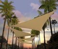 Amgo 12' x 12' x 12' Sand Beige Triangle Sun Shade Sail UPF50+ Canopy Awning by Amgo