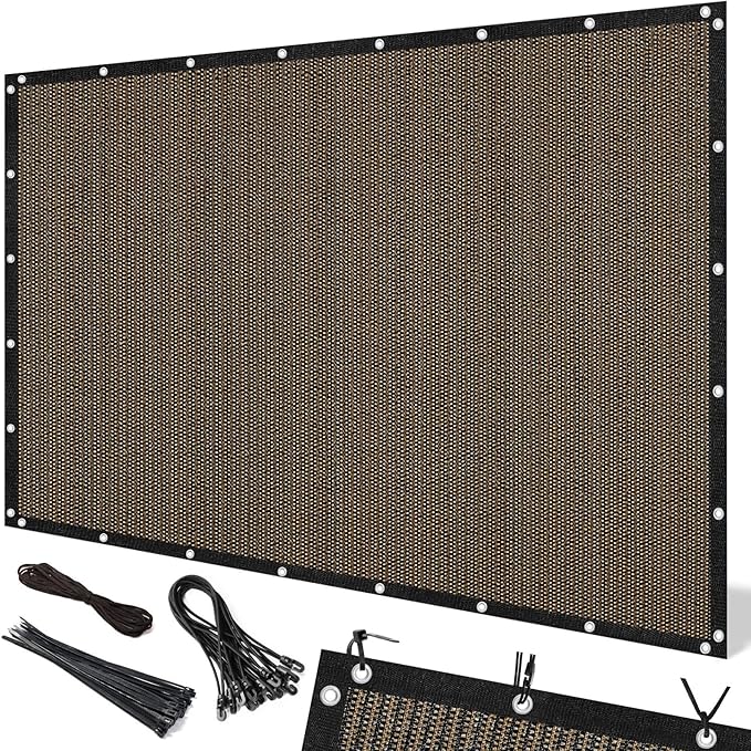 Artpuch 90% Sun Shade Cloth, 4 x 16 FT Pergola Shade Cover Canopy by Artpuch