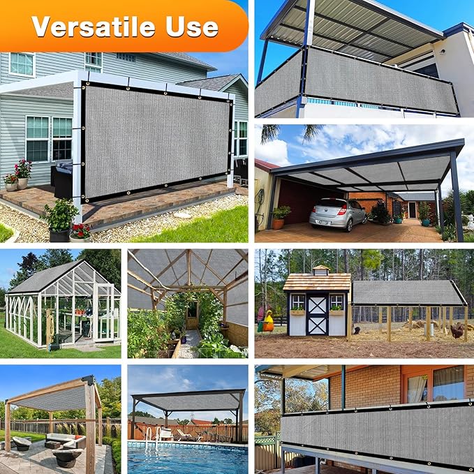 Artpuch Outdoor Pergola Shade Cover 8x12 FT Sun Shade Cloth - Image 6