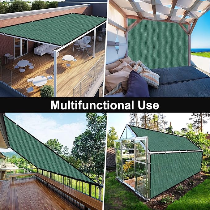 Artpuch 90% Sun Shade Cloth, 8 x 16 FT Pergola Shade Cover Canopy - Image 8