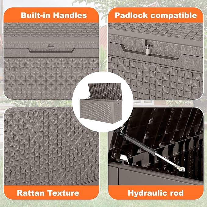 121 Gallon Outdoor Storage Box - Image 4