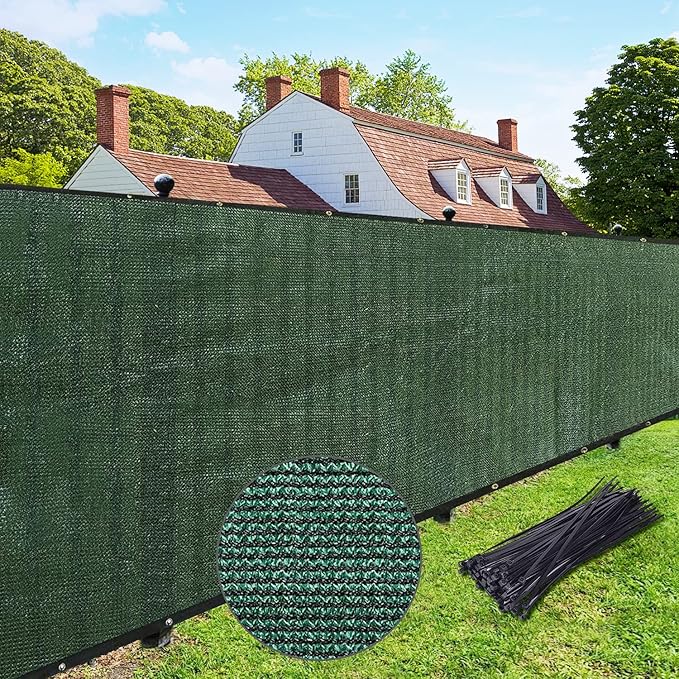 UPGRADE Privacy Fence Screen 3'x21' Dark Green Outdoor 90% Visibility Blockage by UPGRADE