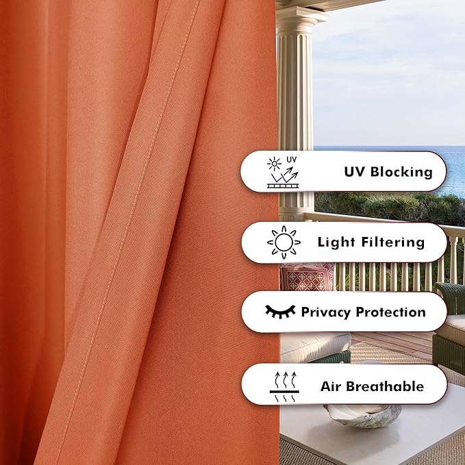 BONZER Waterproof Indoor/Outdoor Curtains - Image 4