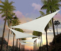 Amgo Custom Size 24' x 24' x 24' White Triangle Sun Shade Sail UPF50+ AGTAPRT12 by Amgo