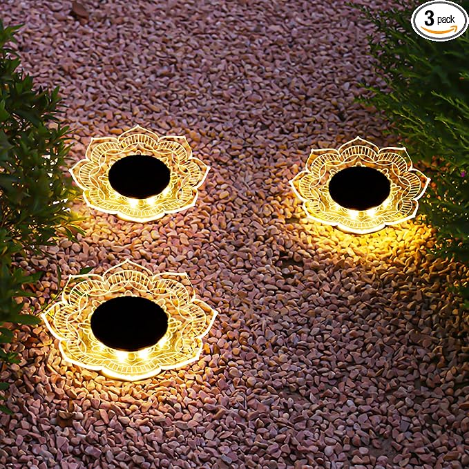 Roaming Acrylic Petal Bury Light 3-Pack Suitable by RoamingLight
