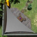 Amgo Custom Size 9' x 12' x 15' Gray Right Triangle Sun Shade Sail UPF50+ by Amgo