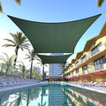 ColourTree TAPR1616 Custom Size 11' x 14' Green Sun Shade Sail Canopy UV Block by ColourTree